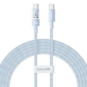 Kabel Baseus Gem Typ C-Typ C 100W 2m (niebieski)