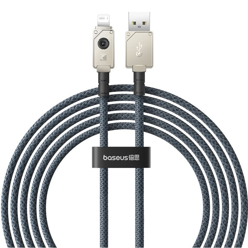 Kabel Baseus Unbreakable USB-IP 2.4A 2m (czarny)