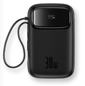 Powerbank Baseus Qpow 2 10000mAh 30W 2xUSB-C (czarny)
