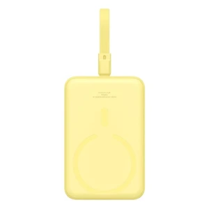 Powerbank Baseus Magnetic Mini Air Wireless 10000mAh 20W+kabel USB C-USB C (żółty)
