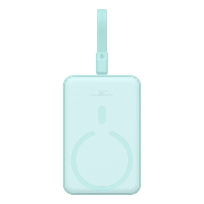 Powerbank Baseus Magnetic Mini Air Wireless 10000mAh 20W+kabel USB C-USB C (peppermint blue)