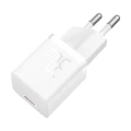 Ładowarka Baseus GaN5 mini 1C 30W EU+kabel USB-C (moon white)