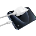 Ładowarka Baseus GaN5 mini 1C 30W EU+kabel USB-C (moon white)