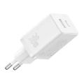 Ładowarka sieciowa Baseus Cube C+U 30W EU (moon white)