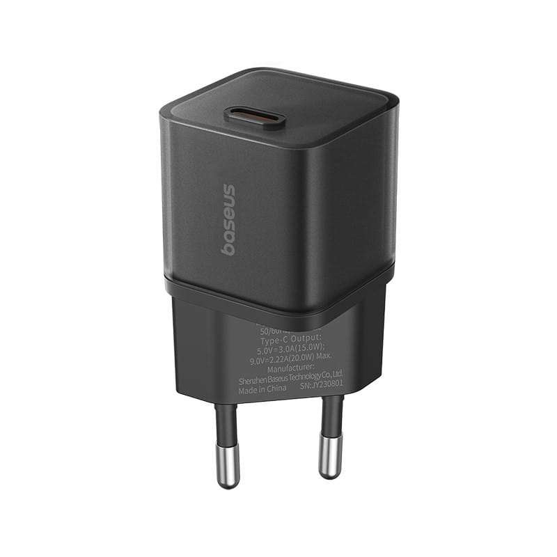 Ładowarka Baseus GaN5S 1C 20W EU (cluster black)