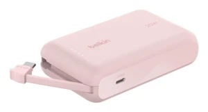 BELKIN POWERBANK 10 000 MAH, 20W, KABEL USB-C,PINK