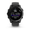 Zegarek sportowy Garmin Fenix E Stainless Steel AMOLED 47mm Czarny