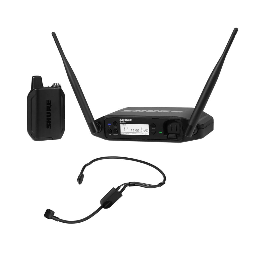 Shure GLXD14+E/PGA31-Z4 - Cyfrowy system bezprzewodowy DUAL BAND z nadajnikiem bodypack i mikrofonem nagłownym