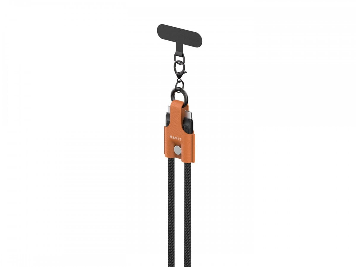 Kabel do ładowania Havit USB-C+USB-C CB6344 1.2M (czarno/szaro/brązowy)