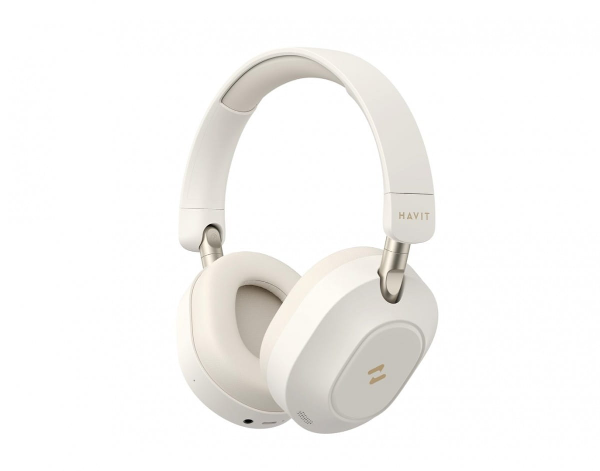Słuchawki bezprzew. bluetooth Havit H668BT beżowy