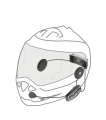 Intercom motocyklowy INTERPHONE U-COM 4, komplet na 1 kask