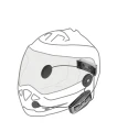 Intercom motocyklowy INTERPHONE U-COM 16, komplet na 1 kask