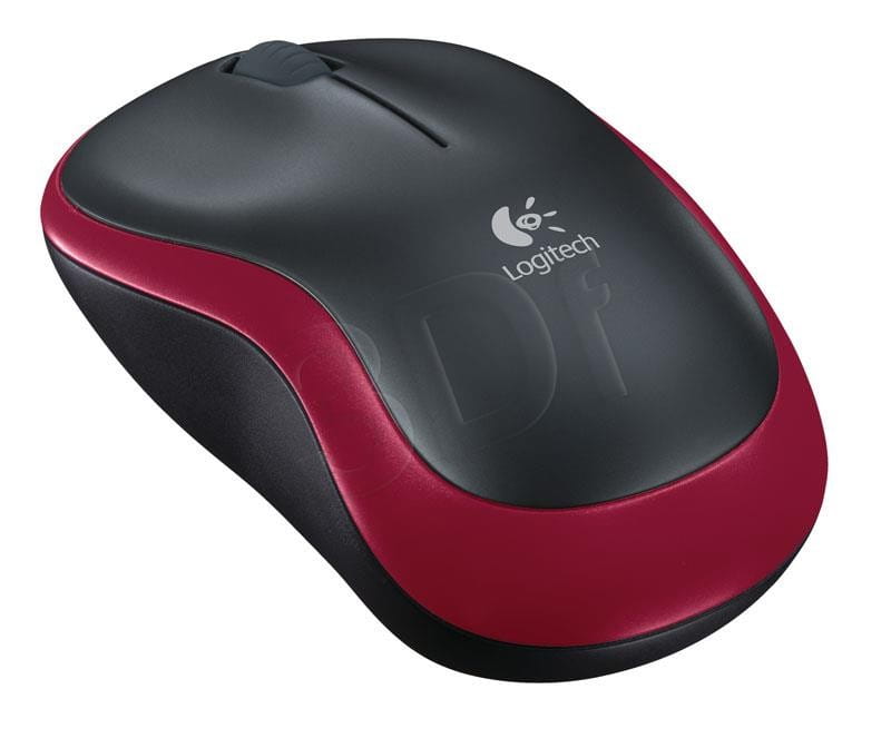 Mysz Logitech M185 910-002240 (optyczna; 1000 DPI; kolor czerwony)