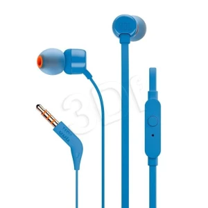 Słuchawki JBL T110 (niebieskie, z mikrofonem)