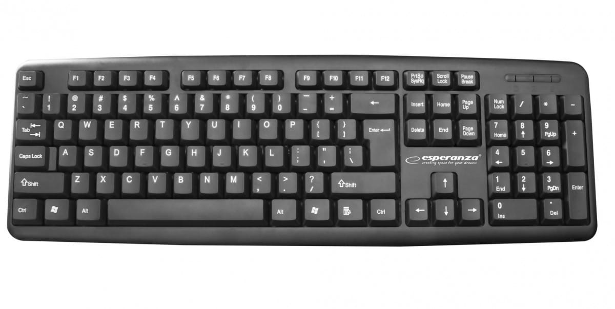Klawiatura membranowa Esperanza AMARILLO EK134 (USB 2.0; (EU); kolor czarny)