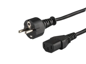 Kabel SAVIO CL-138 (C13 / IEC C13 / IEC 320 C13 - Schuko M; 1,8m; kolor czarny)