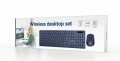 GEMBIRD ZESTAW BEZPRZEWODOWA KLAWIATURA + MYSZ CZARNA, UKŁAD US