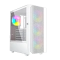 GEMBIRD OBUDOWA FORNAX 4000W MIDI-TOWER (2X USB 3.0, 1X USB 2.0, HD AUDIO, SZKLANY PANEL BOCZNY, PODŚWIETLENIE ARGB) BIAŁA