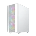 GEMBIRD OBUDOWA FORNAX 4000W MIDI-TOWER (2X USB 3.0, 1X USB 2.0, HD AUDIO, SZKLANY PANEL BOCZNY, PODŚWIETLENIE ARGB) BIAŁA
