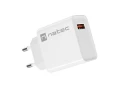 NATEC ŁADOWARKA SIECIOWA RIBERA USB-A 18W BIAŁA NUC-2057