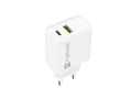 NATEC ŁADOWARKA SIECIOWA RIBERA USB-A + USB-C 20W POWER DELIVERY BIAŁA NUC-2061