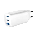 GEMBIRD SZYBKA ŁADOWARKA USB POWER DELIVERY USB TYPU C, 3X USB, 65 W, GAN BIAŁA