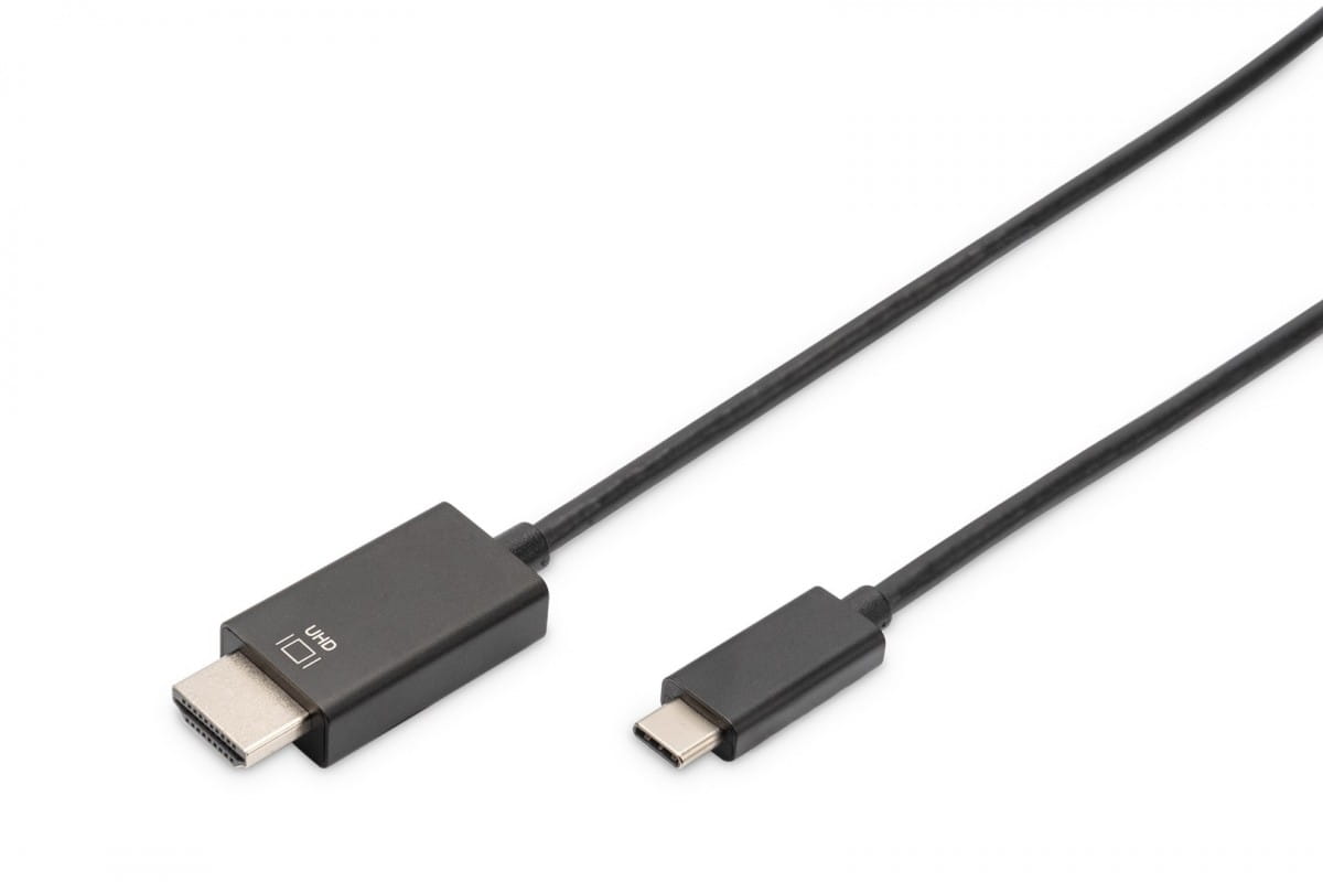 Kabel USB C/HDMI M/M  czarny 5m USB 3.1 SuperSpeed+ 4K 60Hz