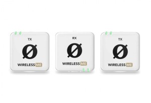RODE Wireless ME Dual White  - Kompaktowy bezprzewodowy system mikrofonowy z dwoma nadajnikami do nagrywania dwukanałowego (biały)