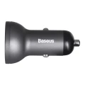 BASEUS ŁADOWARKA SAMOCHODOWA Z WYŚWIETLACZEM,2XUSB