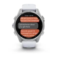 Zegarek sportowy Garmin Fenix 8 AMOLED 43mm Srebrny