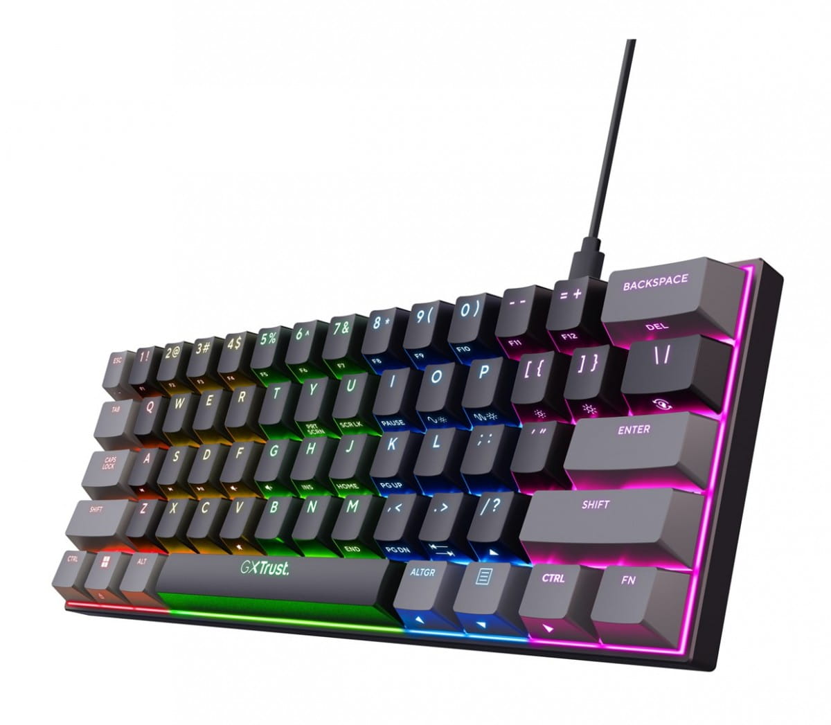 Klawiatura gamingowa TRUST GXT867 Acira Black