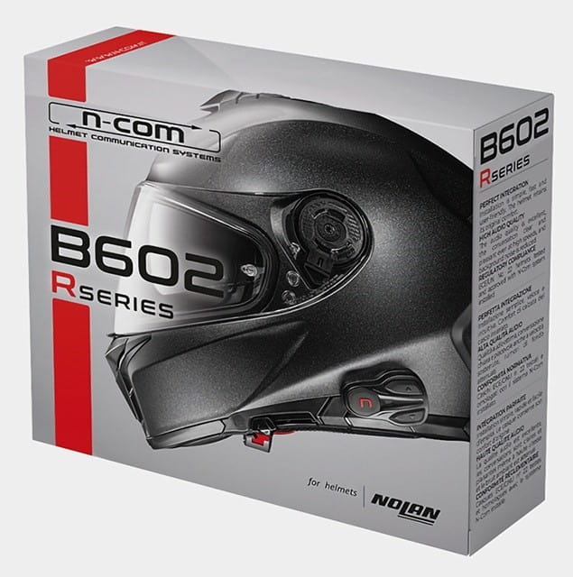 Interkom motocyklowy NOLAN N-COM B602 R do kasków NOLAN, komplet na 1 kask