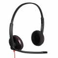 Słuchawki Poly Blackwire 3220 Stereo Wired Headset, USB-C, USB-C/A Adapter (Bulk), Black