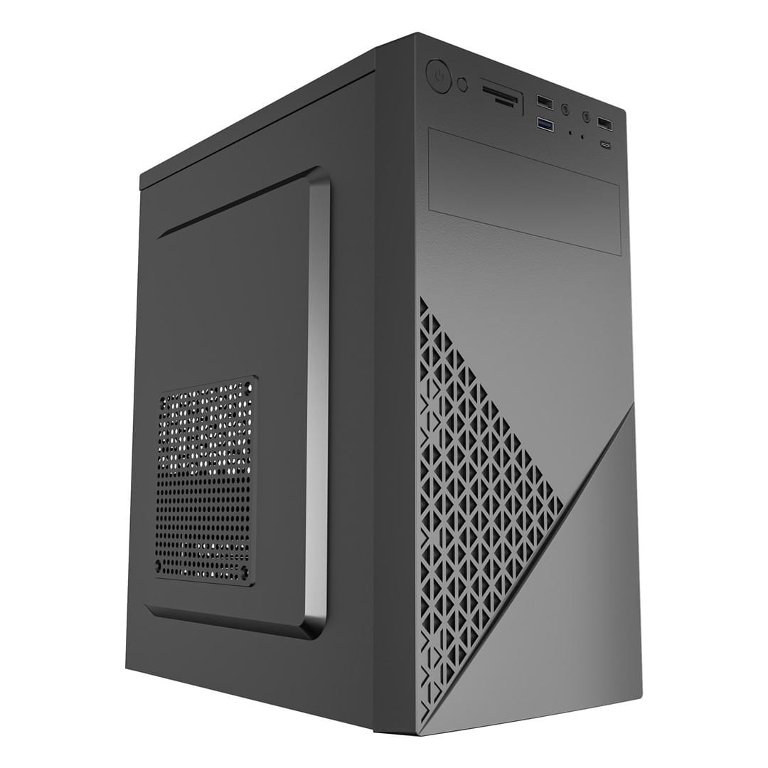 GEMBIRD OBUDOWA FORNAX K170 600W 80PLUS BRONZE MINI-TOWER (1X USB 3.1, 2X USB 2.0, 1X USB TYP-C, CZYTNIK KART) CZARNA