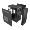 GEMBIRD OBUDOWA FORNAX K170 600W 80PLUS BRONZE MINI-TOWER (1X USB 3.1, 2X USB 2.0, 1X USB TYP-C, CZYTNIK KART) CZARNA