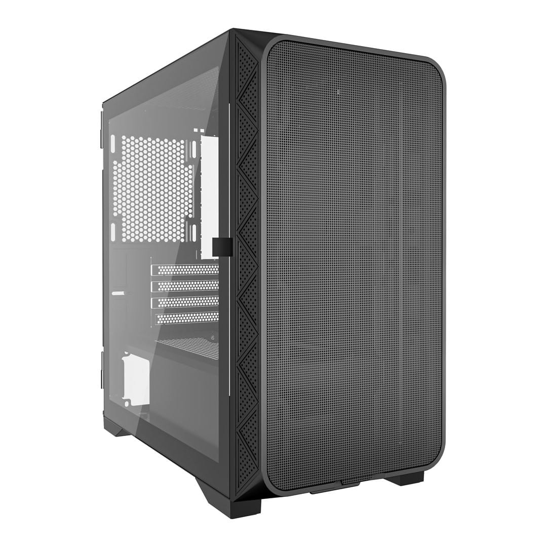 GEMBIRD OBUDOWA FORNAX MK200 MESH, WITHOUT FANS MINI-TOWER (1X USB 3.0, 1X USB 2.0, 1X USB TYPE-C) BLACK