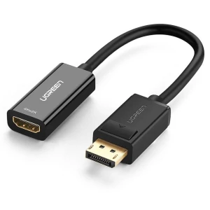 Ugreen przejściówka jednokierunkowa z DisplayPort na HDMI (czarny)