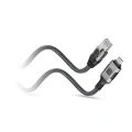 Techly ICOC U3C-RJ45-010 kabel sieciowy Srebrny, Czarny 1 m Cat6 F/UTP (FTP)
