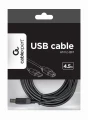 Kabel GEMBIRD CCP-USB2-AMBM-15 (USB 2.0 typu A M - USB 2.0 typu B M; 4,5m; kolor czarny)