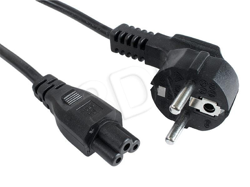 GEMBIRD KABEL ZASILAJĄCY DO NOTEBOOKA KONICZYNKA CEE 7/7 -> C5 (3 PIN) VDE 3M, CZARNY