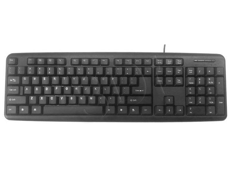 Klawiatura GEMBIRD KB-U-103 (USB 2.0; (US); kolor czarny)
