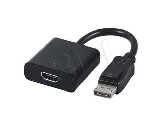 Adapter GEMBIRD A-DPM-HDMIF-002 (DisplayPort M - HDMI F; 0,10m; kolor czarny)
