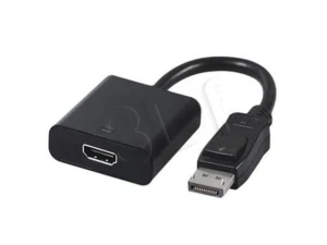 Adapter GEMBIRD A-DPM-HDMIF-002 (DisplayPort M - HDMI F; 0,10m; kolor czarny)