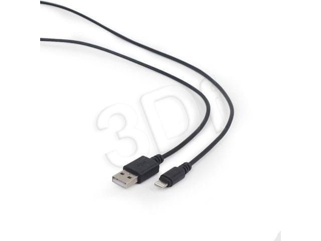 Kabel GEMBIRD CC-USB2-AMLM-1M (USB 2.0 M - Lightning M; 1m; kolor czarny)