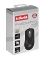 Activejet AMY-146 Mysz przewodowa (optyczna; 1000 DPI; kolor czarny)