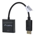 Adapter Lanberg AD-0007-BK (DisplayPort M - DVI-D F; 0,10m; kolor czarny)