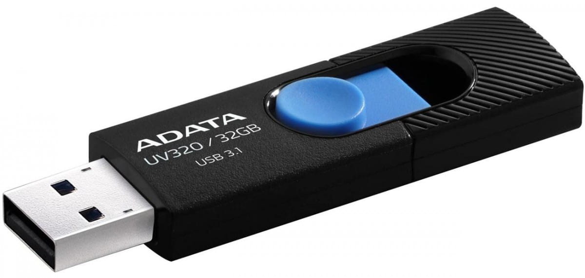 Pendrive ADATA UV320 AUV320-32G-RBKBL (32GB; USB 3.1; kolor czarny)