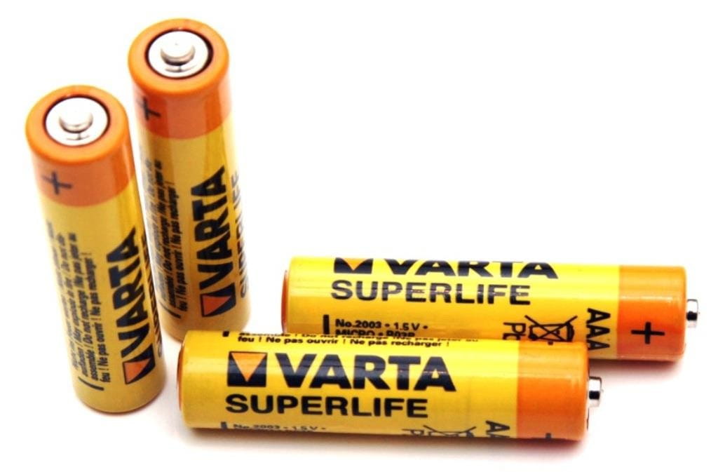 Zestaw baterii cynkowo-węglowe VARTA Superlife R03 AAA (Zn-C; x 4)