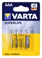 Zestaw baterii cynkowo-węglowe VARTA Superlife R03 AAA (Zn-C; x 4)