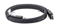 Kabel Lanberg CA-HDMI-21CU-0010-BK (HDMI M - HDMI M; 1m; kolor czarny)